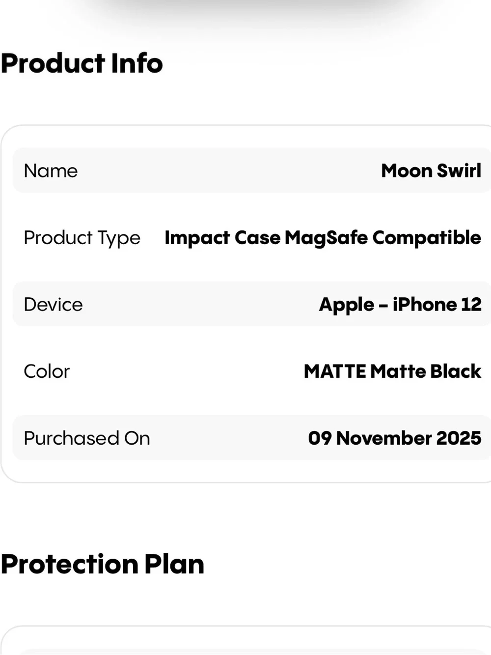 Casetify Moon Swirl Impact Case MagSafe Compatible iPhone 12 Phone Case, NWT